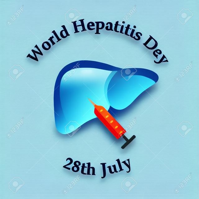 Illustration of World Hepatitis Day awareness background