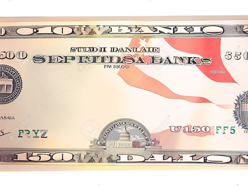 Adicione sua própria foto a uma nota bancária em branco de US $ 50 (Asset Cash Profit)