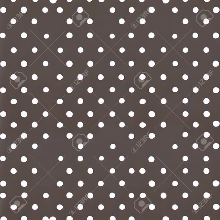 seamless pattern with small white polka dots on a dark brown background. For cards, invitations, wedding or baby shower albums, backgrounds, arts and scrapbooks.