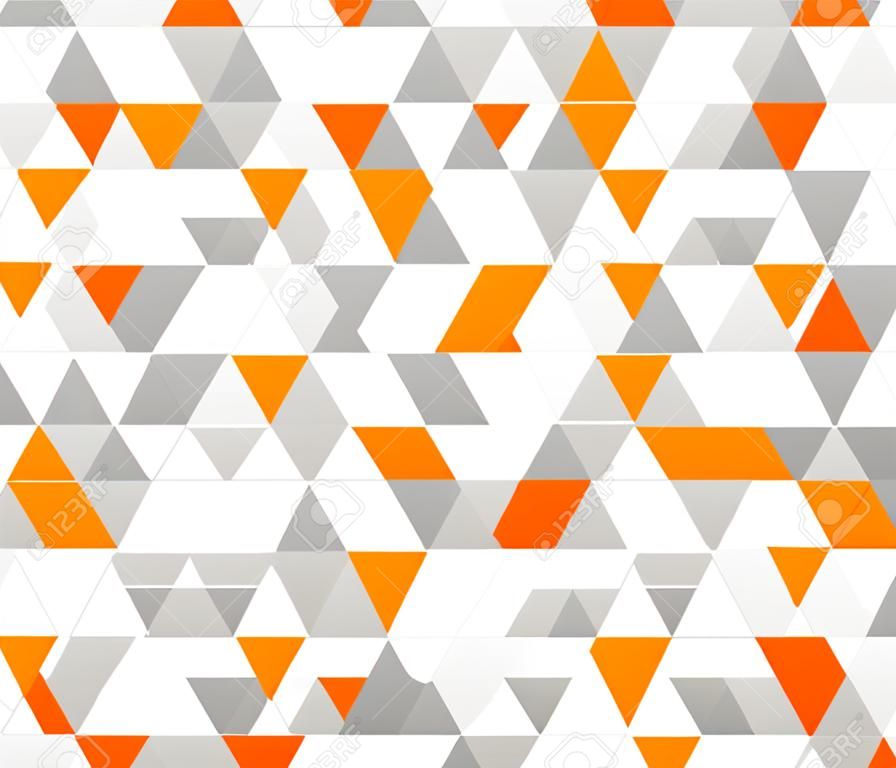 Colorful tile vector background illustration  Grey, white and orange triangle geometric 