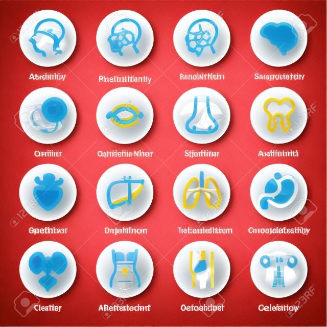 Medical specialties icon.