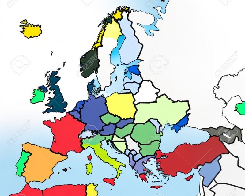 Europa Mapa , Mapa da Europa