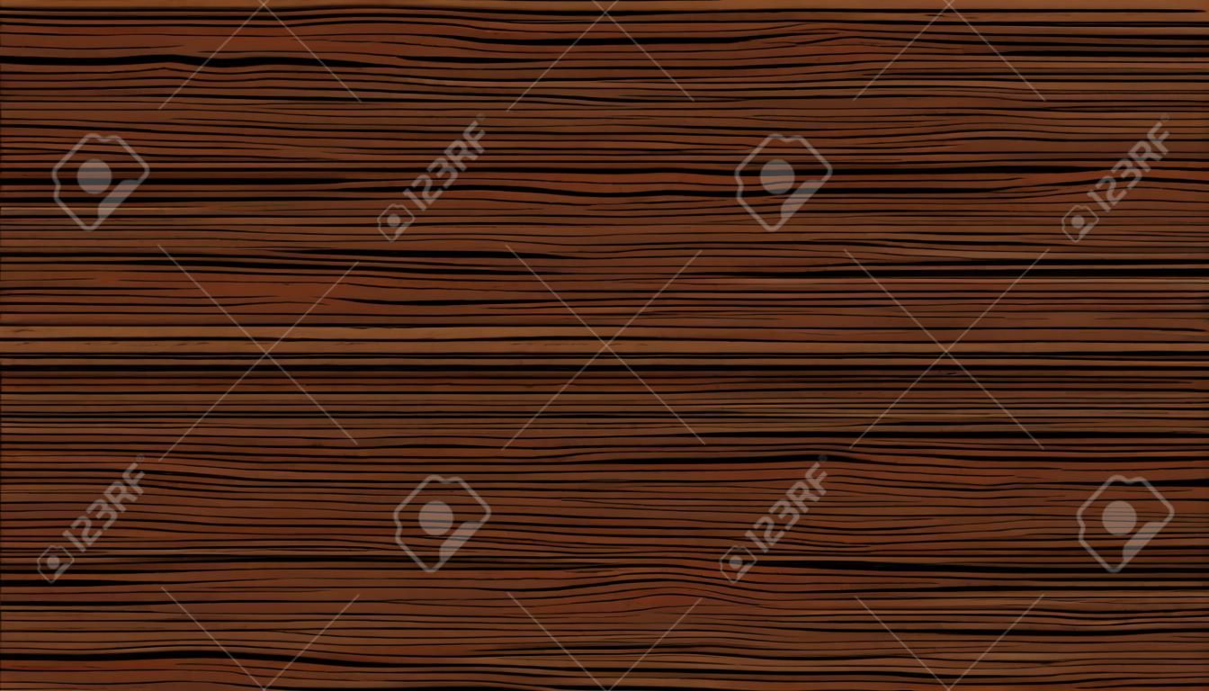 Drewno tekstura wzór ciemnobrązowy wektor wzór tła