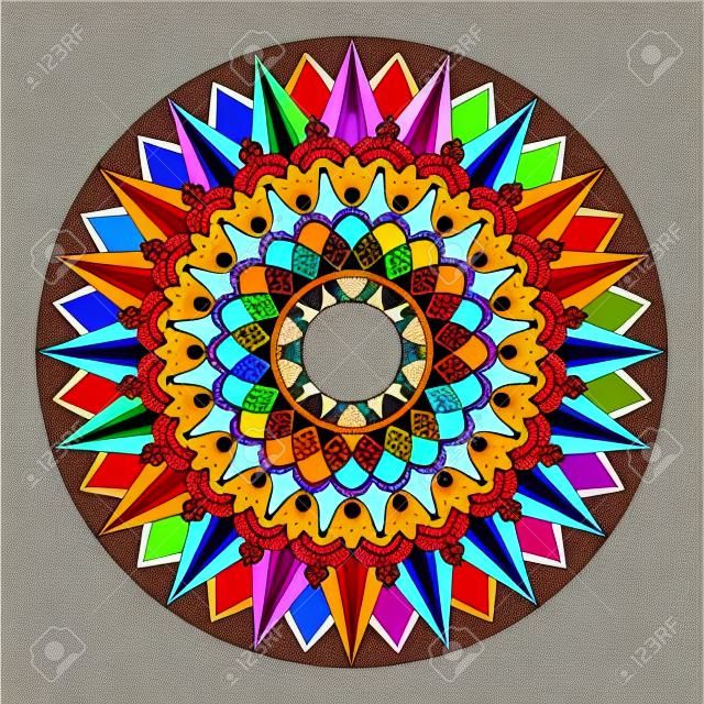 patrón de la rueda de color brillante