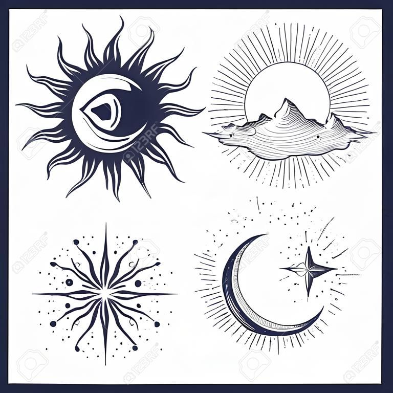 vintage retro vintage style engraving. horoscope, constellation, zodiac, space, star, vector illustration