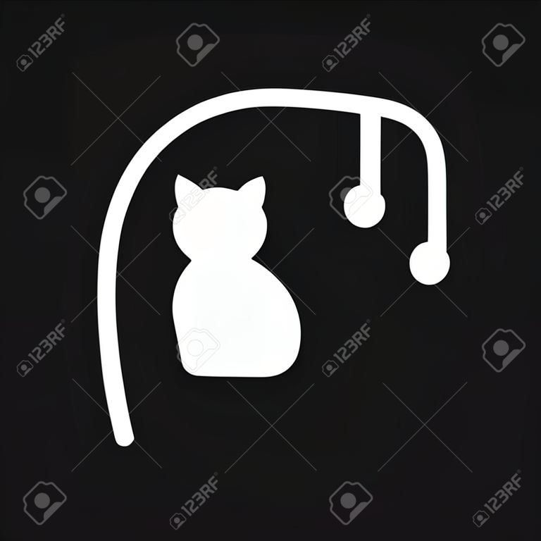Cat icon design vector template Flat style.Home pet veterinary clinic store Logotype concept icon