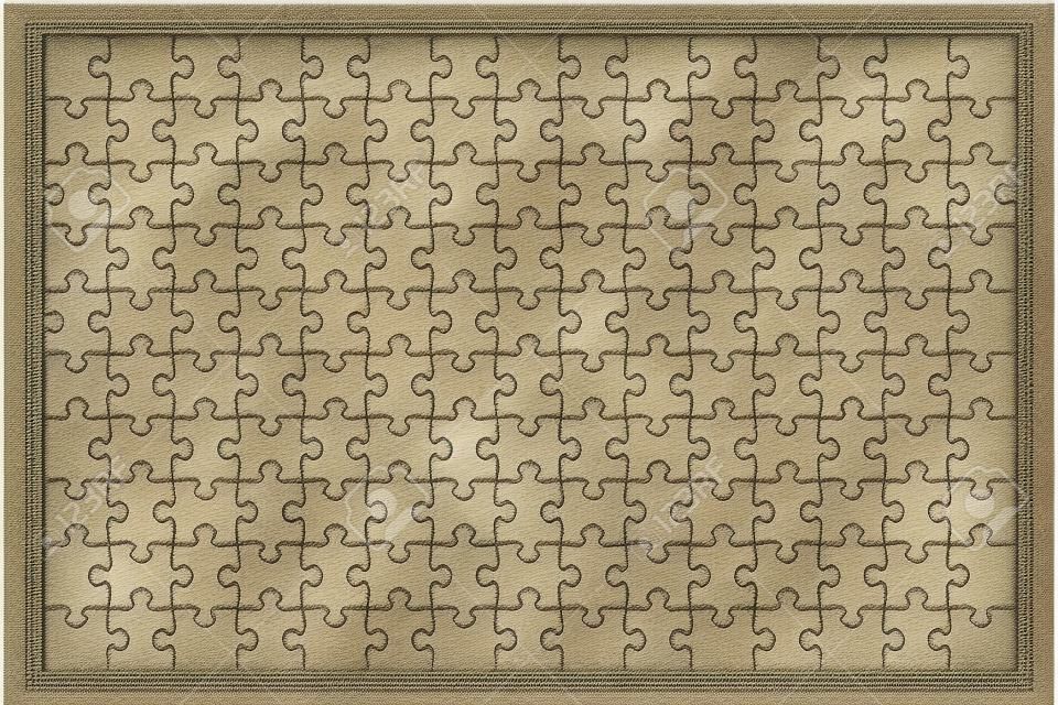 Jigsaw Puzzle-Vektor, leere einfache Vorlage, 150 Stück