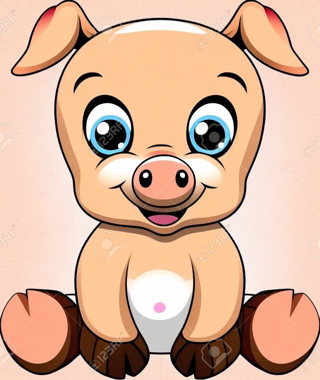 Historieta del cerdo lindo del bebé