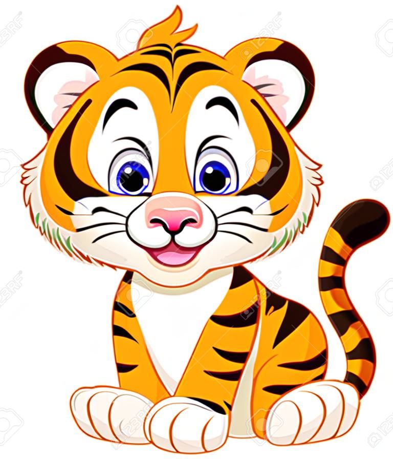 Cute baby tigre cartoon