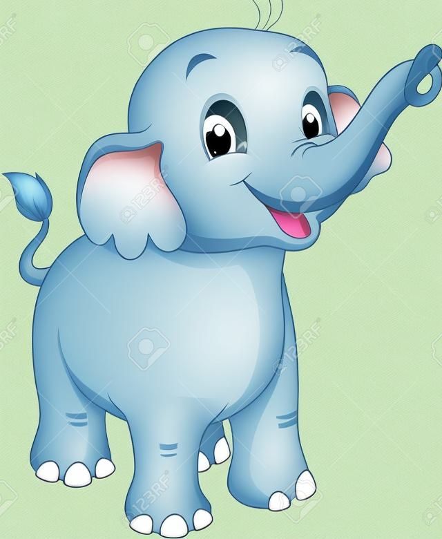 Leuke olifant tekenfilm