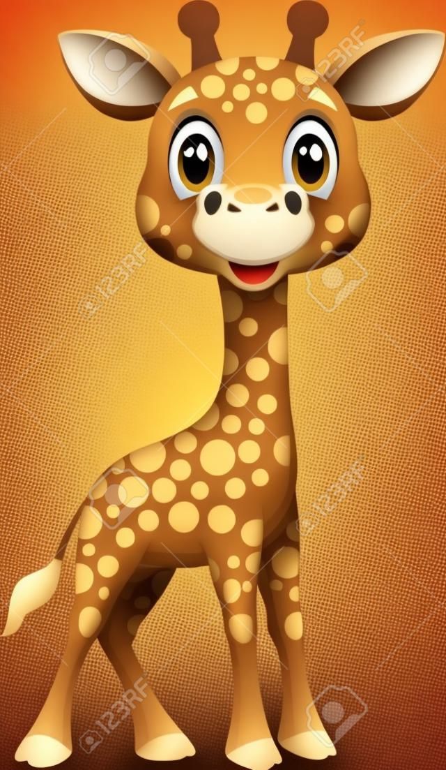Nette Giraffe cartoon