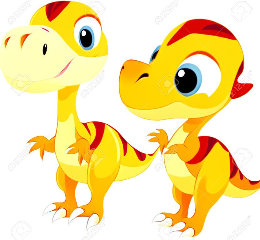 Cute baby dinosaur cartoon