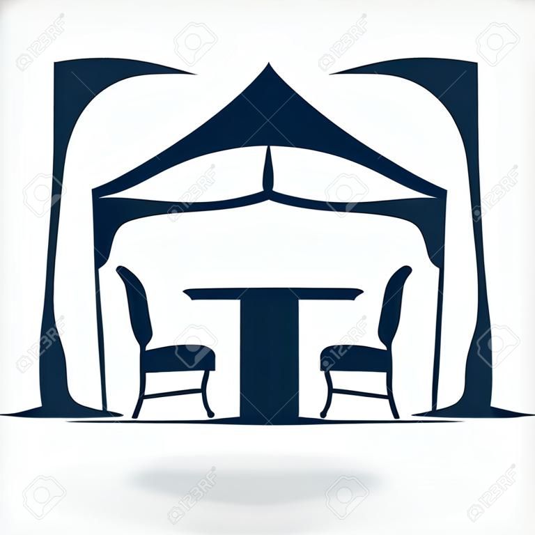 wedding or entertainment tent logo