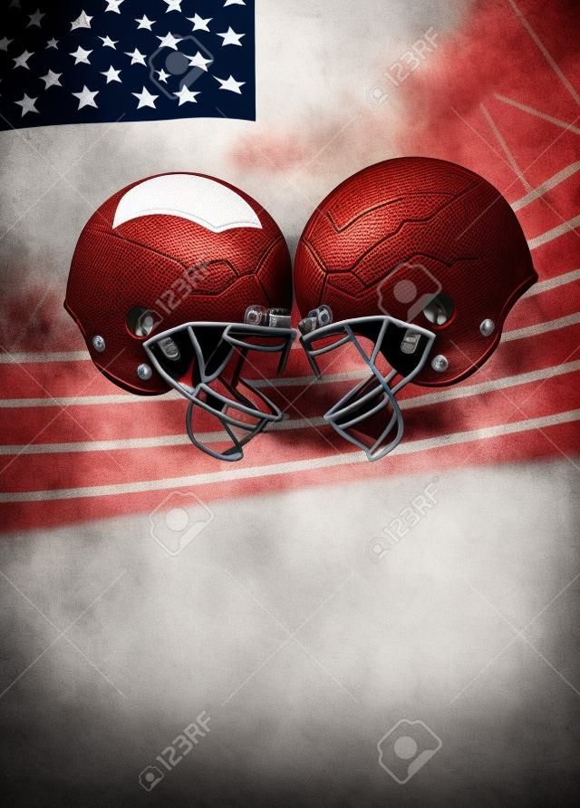 American football sport invitation poster or flyer background with empty space