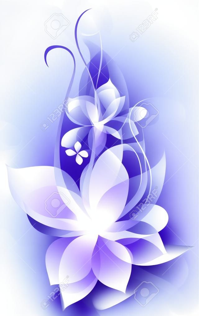 Vector beautiful flower background art for design