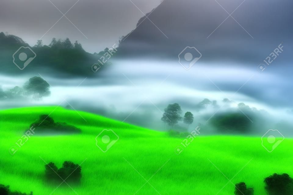Brouillard en Thaïlande Forrest