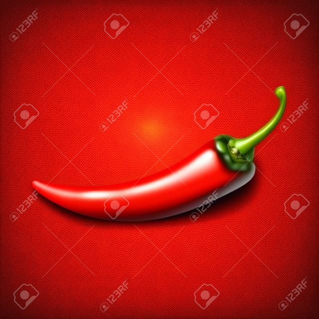 Rode peper. Vector illustratie