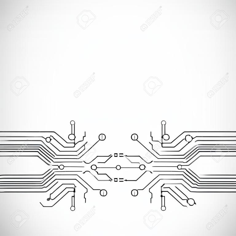 Vector sfondo astratto di tecnologie digitali del circuito