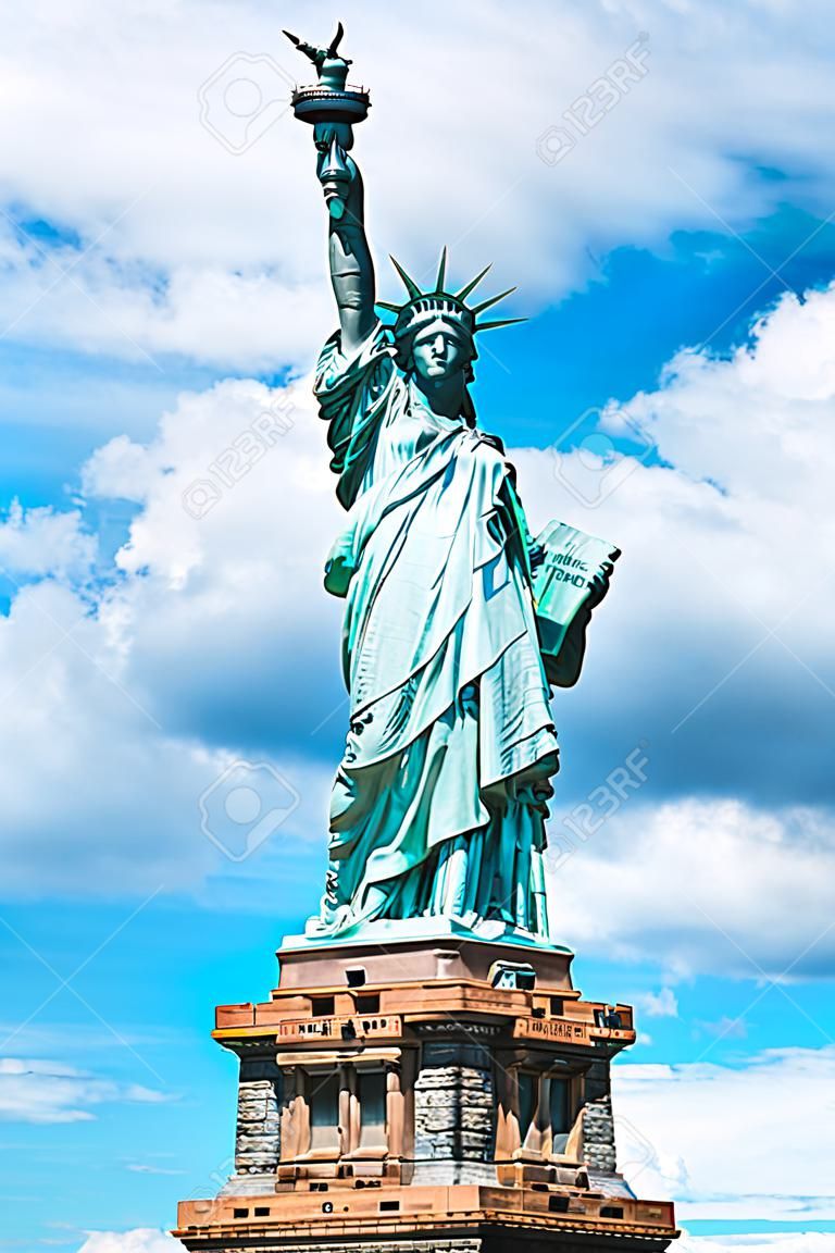 Statue of Liberty (Liberty Enlightening the world) near New York and Manhattan. USA.