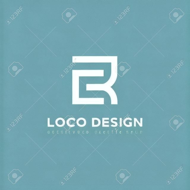 Cr list logo projekt wektor szablon
