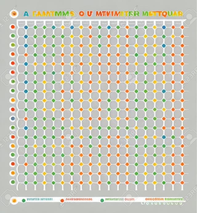 Таблица совместимости витаминов и минералов. Диаграмма взаимодействия. Здоровый образ жизни и диета. Инфографический плакат в плоском стиле. Медицинские векторные иллюстрации. Важно знать