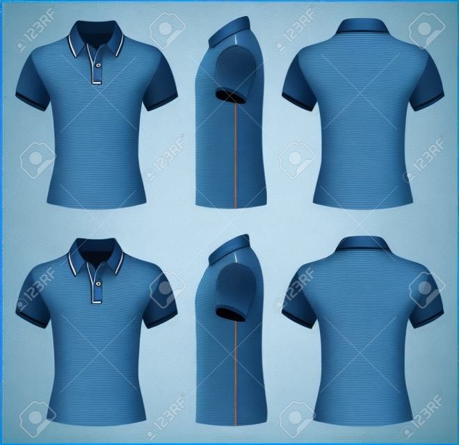 Camisa de polo y camiseta plantillas de diseño para hombres