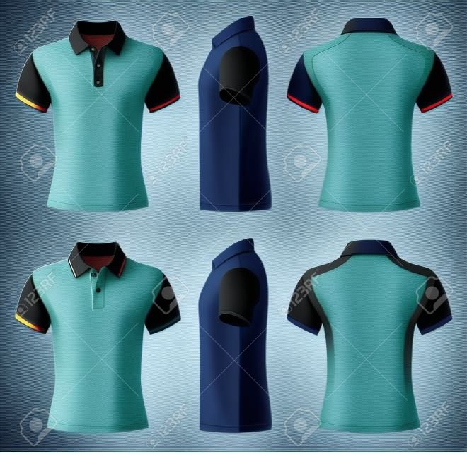 Men\'s  polo shirt and t-shirt design templates 
