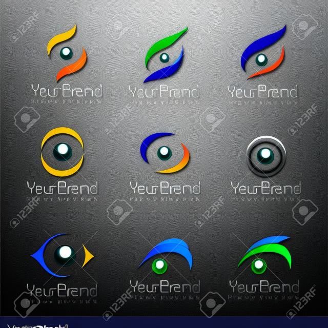 目のロゴのベクトル