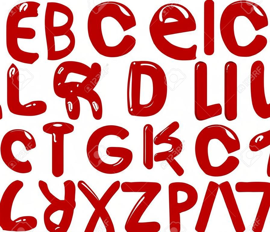 illustration de lettres majuscules Alphabet de l'éducation