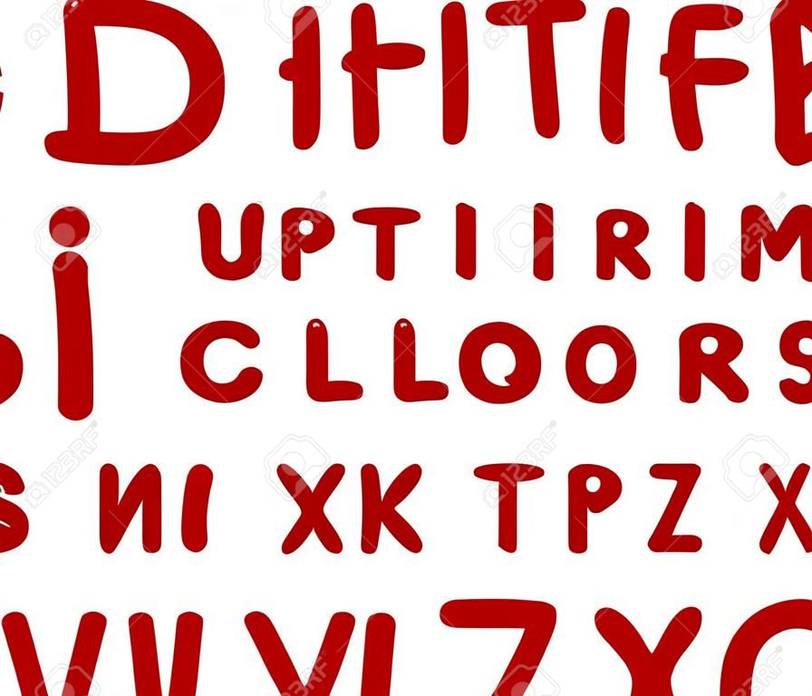 illustration de lettres majuscules Alphabet de l'éducation