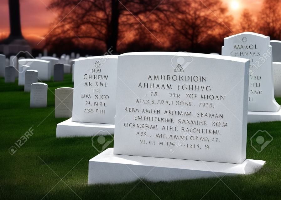 cimetière d'Arlington cimetière pierres tombales blanches