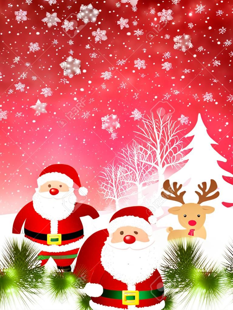 Papel de parede para celular gratis Christmas Santa snow
