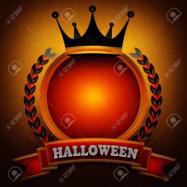 Icono de marco de corona de Halloween