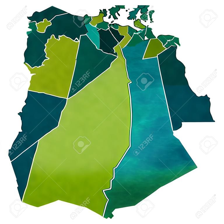 algérie carte du monde pays icône
