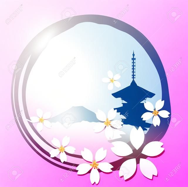 Icône de fleur de printemps de fleur de cerisier
