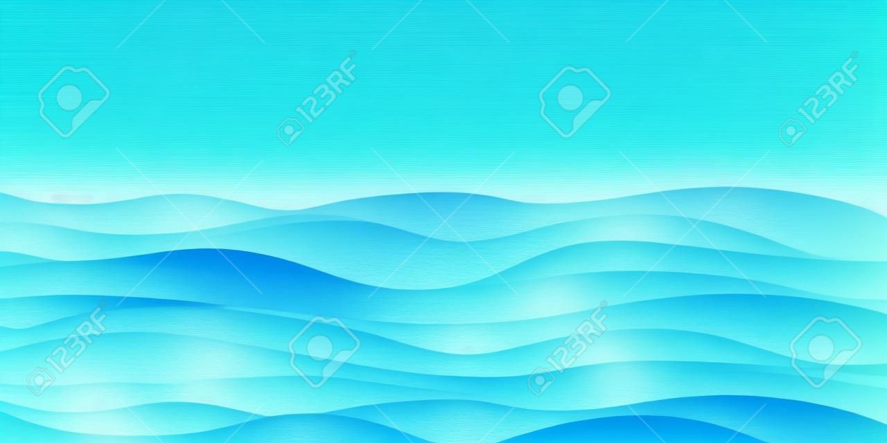 Sea wave blue summer background