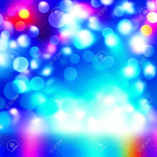 Shimmering blur spot lights on abstract background