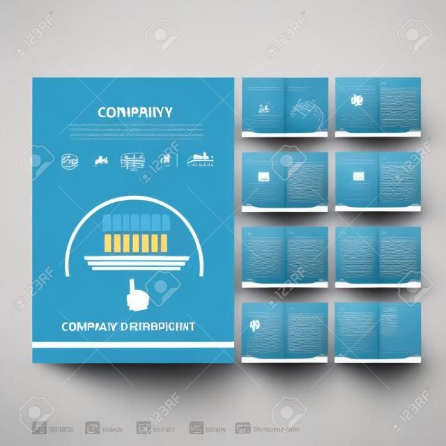company profile design for corporate area use