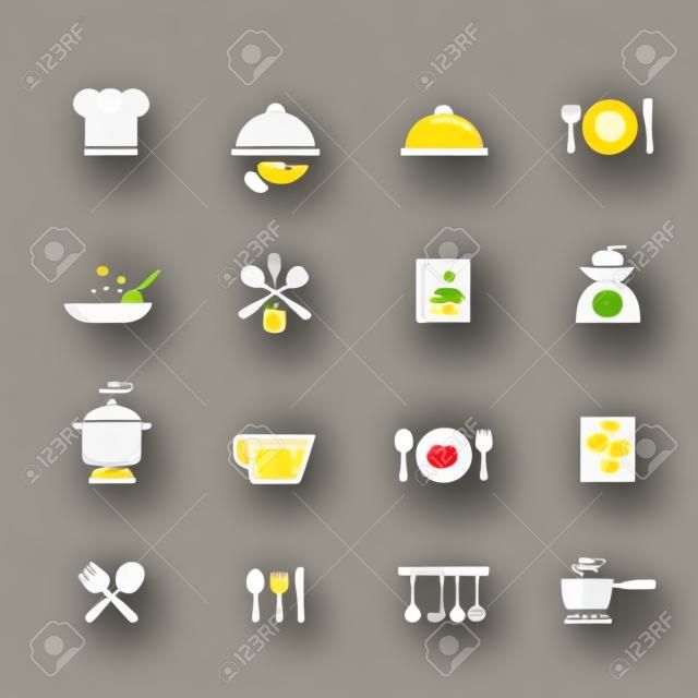 Kochen und Küche Symbole