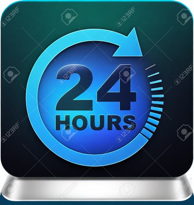 ícone de 24 horas