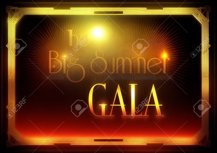 grote gala bal art deco achtergrond
