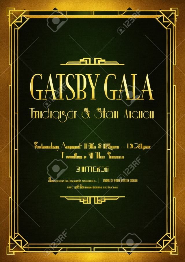 grote Gatsby gala achtergrond