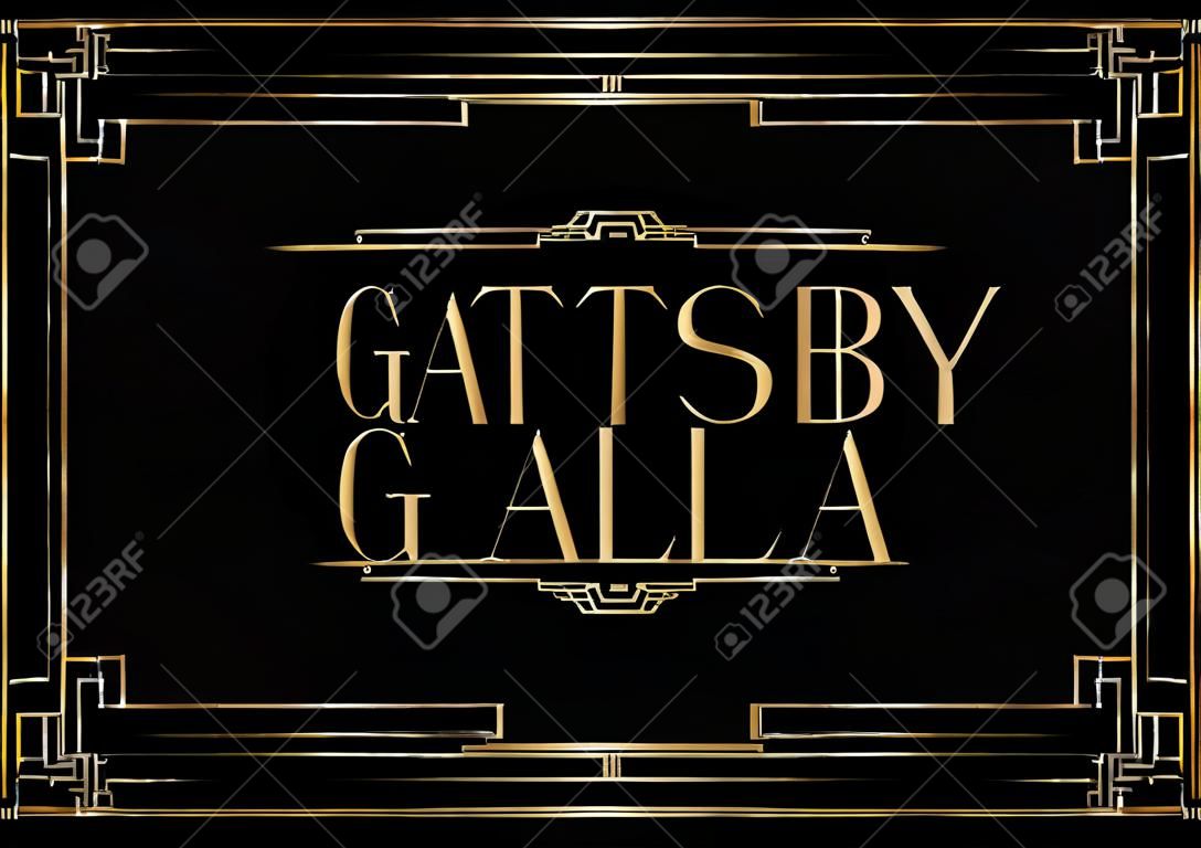 grote Gatsby gala achtergrond