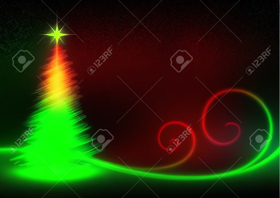 GLOWING CHRISTMAS TREE BACKGROUND