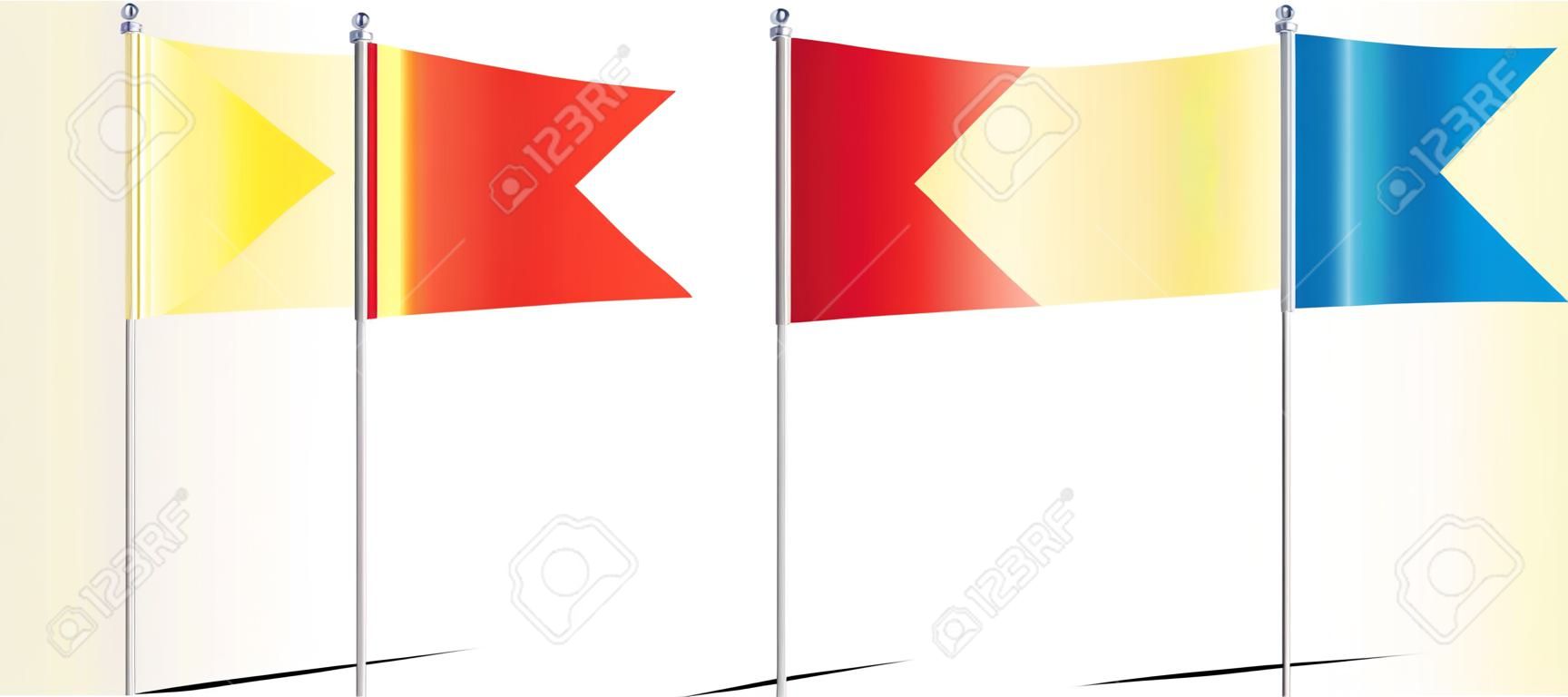 Kleine farbige Flaggen