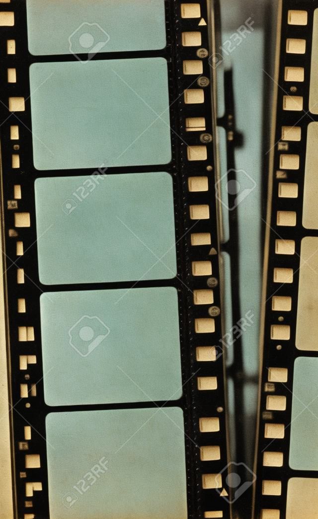 Close up van vintage film film strips