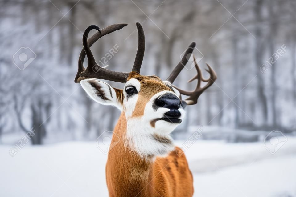 Fallow deer in natural enclosure, Castle Blatna, Czechia
