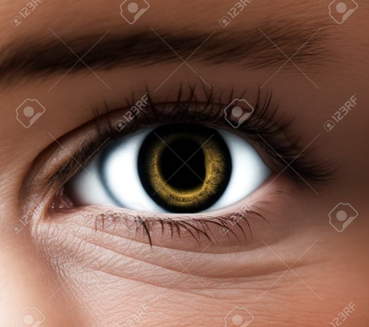 Close-up foto dell'occhio del giovane