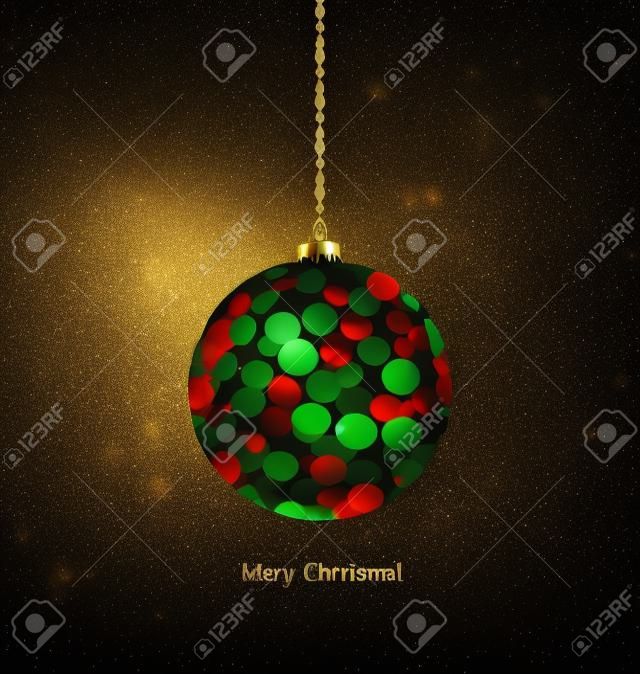 Christmas background with Christmas ball