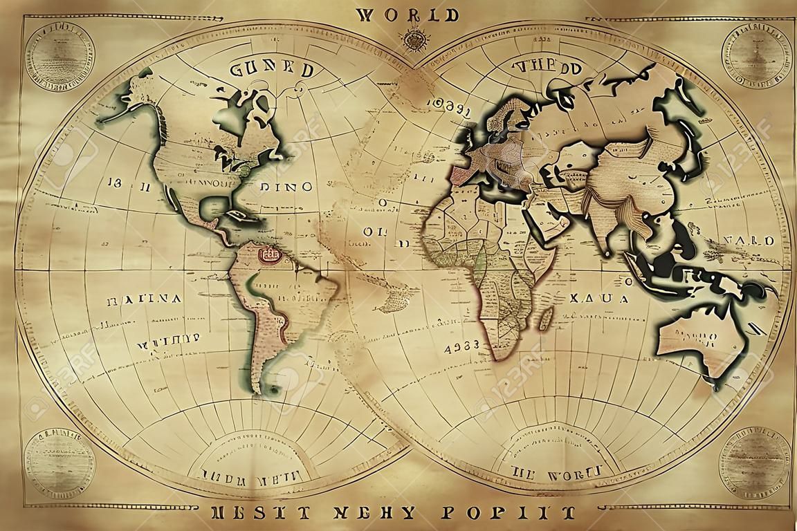 mapa de la vendimia del mundo 1833